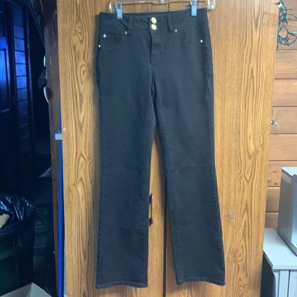 💥3/20💥 Iman Jeans Black Sz 4 - Picture 1 of 10